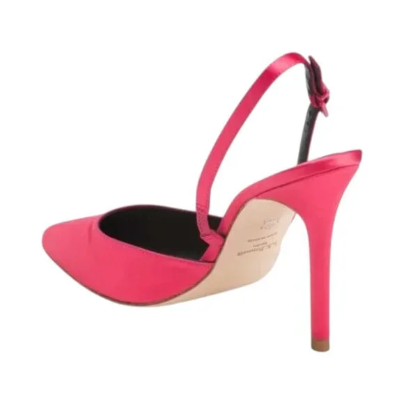 LK BENNETT Bright Pink Made In Spain Hayden Open Court Heels